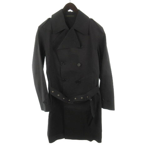 マッキントッシュ Mackintosh トレンチコート ダブル ロング ゴム引き 黒 ブラック コットン 38 スコットランド製 Blbg株式会社 メンズ 121 ベクトルパーク