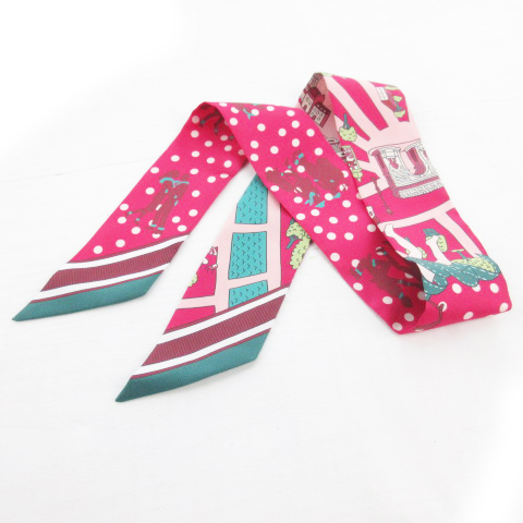 未使用品 エルメス HERMES ツイリー スカーフ 新・パリの恋人たち Les  