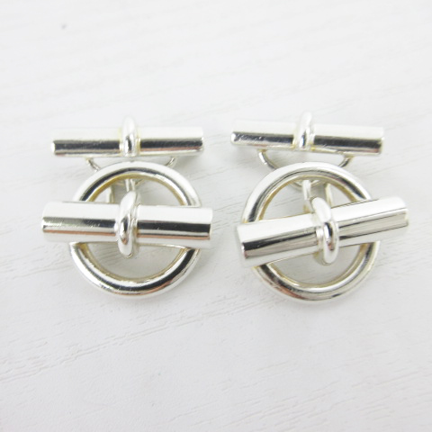 エルメス HERMES カフスリンクス カフスボタン シェーヌダンクル SV925  