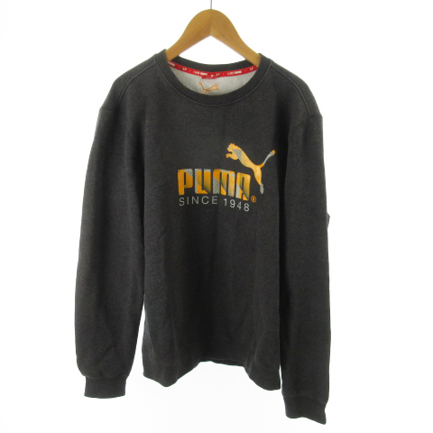 プーマ Puma トレーナー スウェット 長袖 プリント チャコールグレー コットン 裏起毛 L トップス メンズ 121 ベクトルパーク プーマ Puma トレーナー スウェット 長袖 プリント チャコールグレー コットン 裏起毛 L トップス メンズ 121 ベクトルパーク