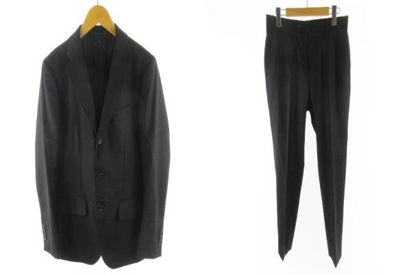 アーバンリサーチ Urban Research スーツ セットアップ 上下 テーラード ジャケット パンツ 3b 総裏 スラックス Super 100 Vitale Barberis Canonico 黒 ブラック ウール 44 メンズ 121 ベクトルパーク アーバンリサーチ Urban Research スーツ セットアップ 上下 テーラード ジャケット パンツ 3b 総裏 スラックス Super 100 Vitale Barberis Canonico 黒 ブラック ウール 44 メンズ 121 ベクトルパーク