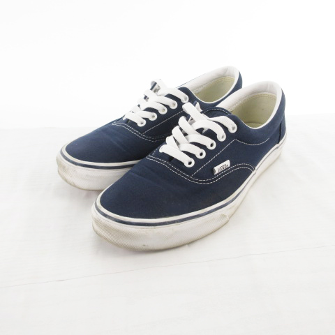 バンズ Vans スニーカー ローカット 紺 ネイビー キャンバス Us9 27ｃｍ 靴 メンズ 121 ベクトルパーク