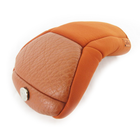 エルメス HERMES ゴルフクラブヘッドカバー 1番 オレンジ ブラウン