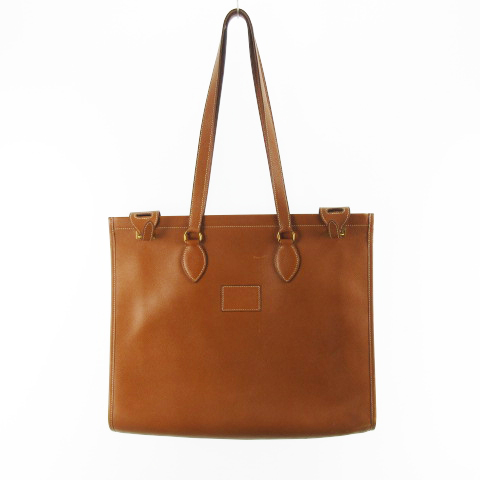 エルメス HERMES カバ 40 トートバッグ ワンショルダー 肩掛け 茶 