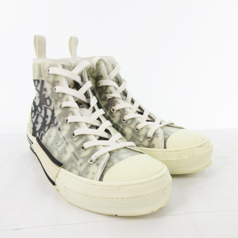 ディオール Dior スニーカー ハイカット B23 オブリーク柄 ロゴ 19ELS