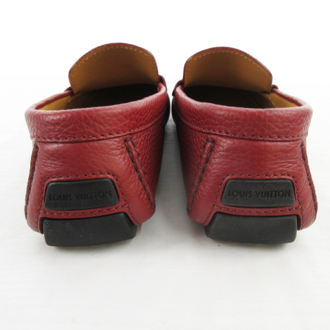 LOUIS VUITTON ドライビングシューズ 7 1/2 赤 スリッポン 【公式通販】