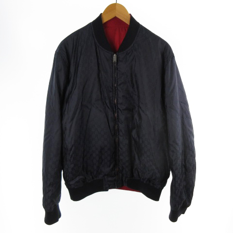 グッチ GUCCI リバーシブル ボンバージャケット 中綿 GG柄 総柄 521764 
