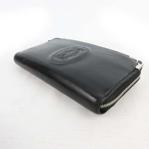 カルティエマルチェロラウンドファスナーブラック Cartier カルティエ