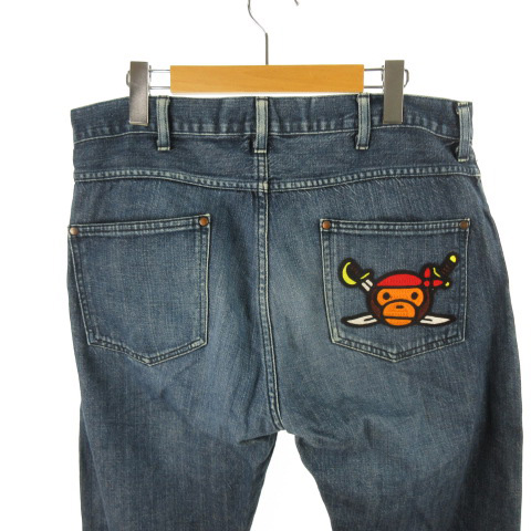 アベイシングエイプ A BATHING APE BAPE PIRATE パイレーツ デニム 