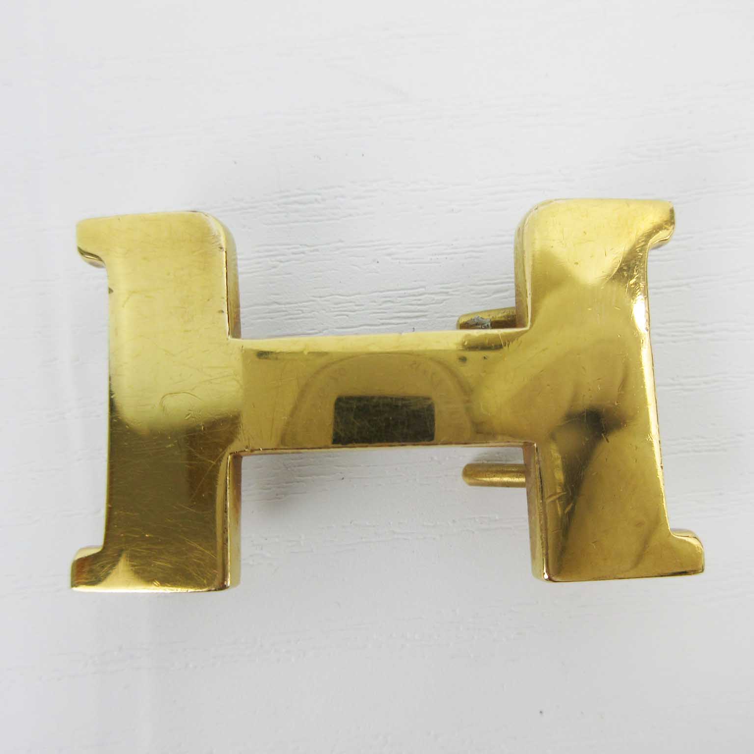 エルメス HERMES ベルト バックル コンスタンス Hロゴ ゴールド 4.5  