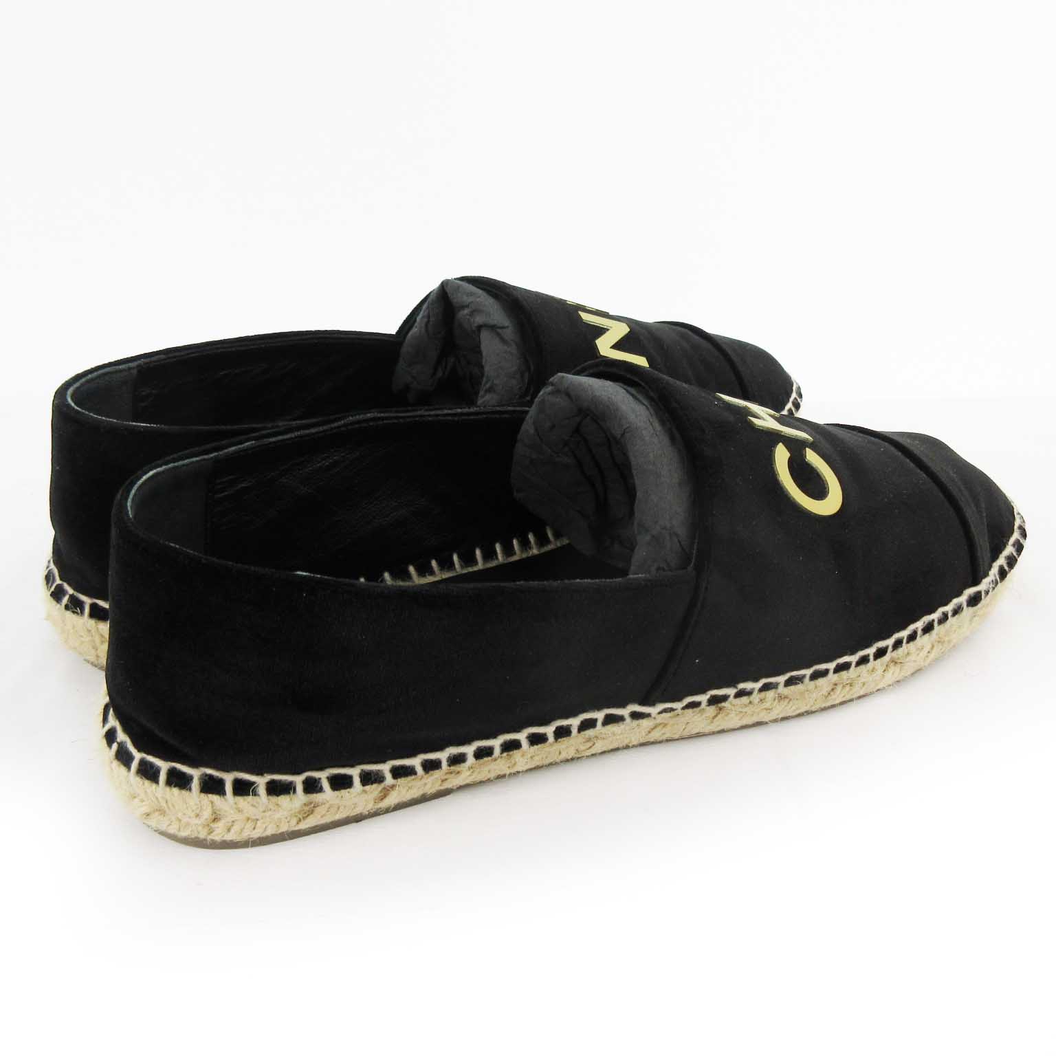 シャネル CHANEL エスパドリーユ スリッポン フラットシューズ  