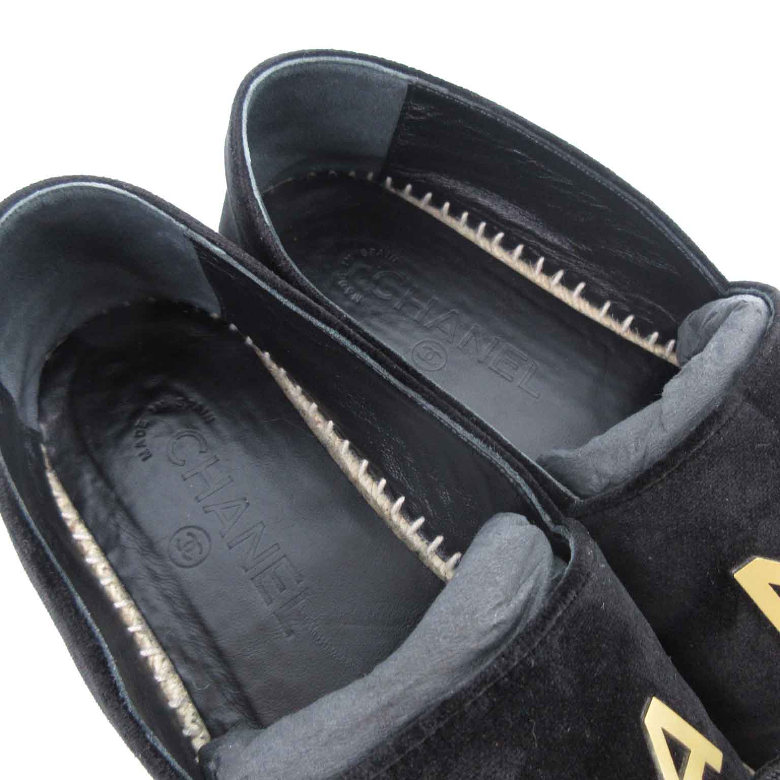 シャネル CHANEL エスパドリーユ スリッポン フラットシューズ 