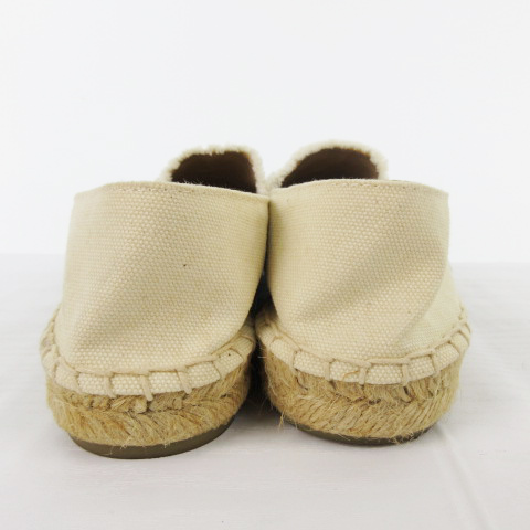 シャネル CHANEL エスパドリーユ スリッポン フラットシューズ ココ