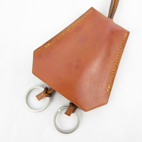 専用品 キークロシェット レザーネックレス クロムエクセルブラウン  