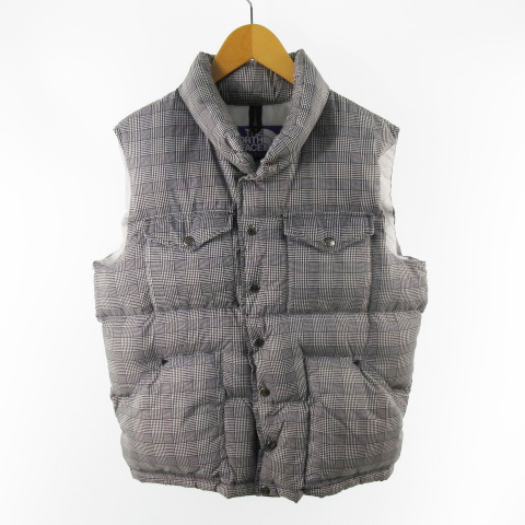 THE NORTH FACE パープルレーベルフード付きグレー ダウンベスト THE NORTH FACE パープルレーベルフード付きグレー ダウンベスト THE