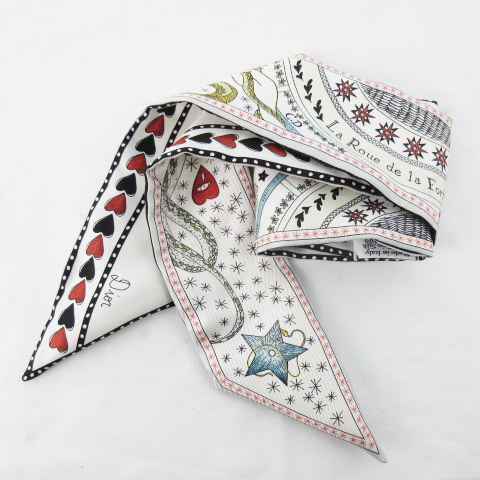 ディオール Dior ミッツァ スカーフ シルクツイル La Roue de la  