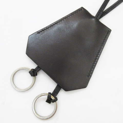 エルメス HERMES クロシェット ネックレス キーリング キーホルダー 