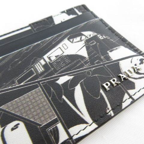 未使用品 プラダ PRADA カードケース 名刺入れ アメコミ コミック  