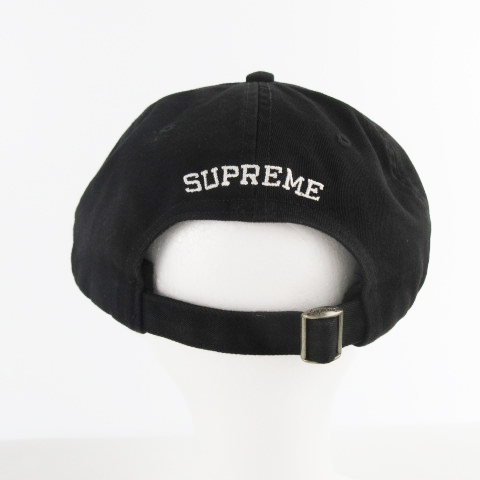 シュプリーム SUPREME Est.1994 6-panel キャップ 黒 ブラック 刺繍