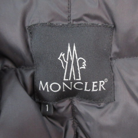 モンクレール MONCLER ダウンコート ロング チェック柄 ウール 