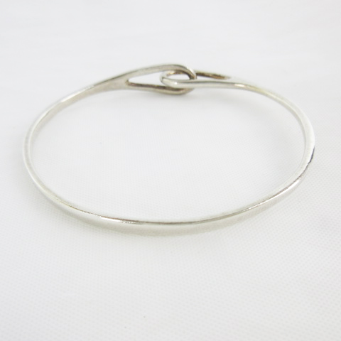 ティファニー ダブルループバングルブレスレット シルバー925 磨き済