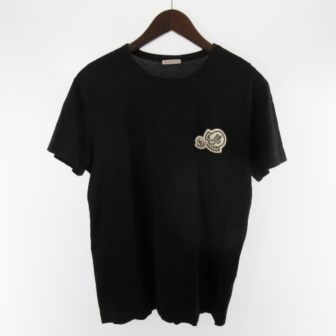 モンクレール MONCLER 20AW Tシャツ 半袖 ダブルワッペン XL 黒 