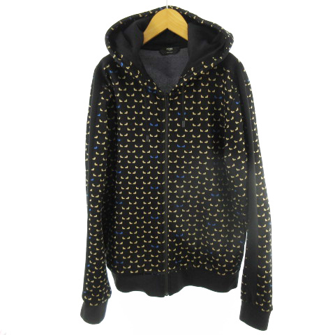 FENDI パーカー完売品 ズッカ柄総ロゴ トレーナー FENDI フェンディ FF