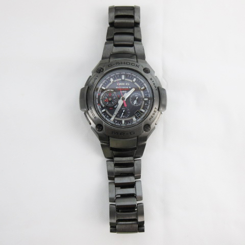 カシオ CASIO 腕時計 MR-G ブラック チタン 電波ソーラー MRG