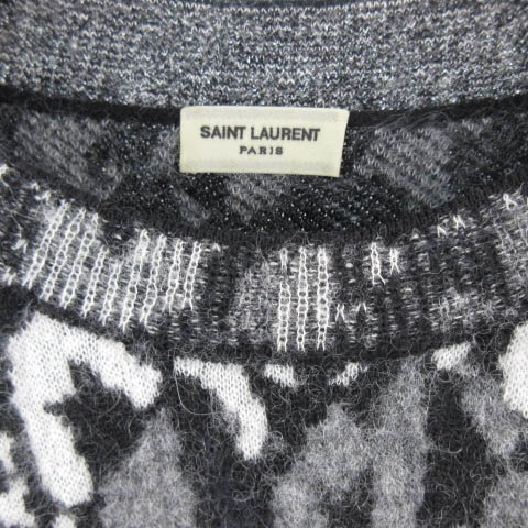 サンローラン パリ SAINT LAURENT PARIS ニット セーター レオパード  