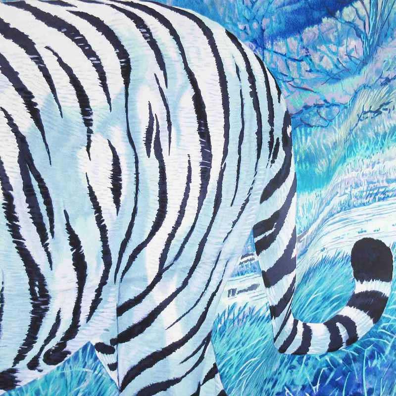 未使用品 エルメス HERMES カレ90 TIGRE DU BENGALE ベンガル 虎柄 