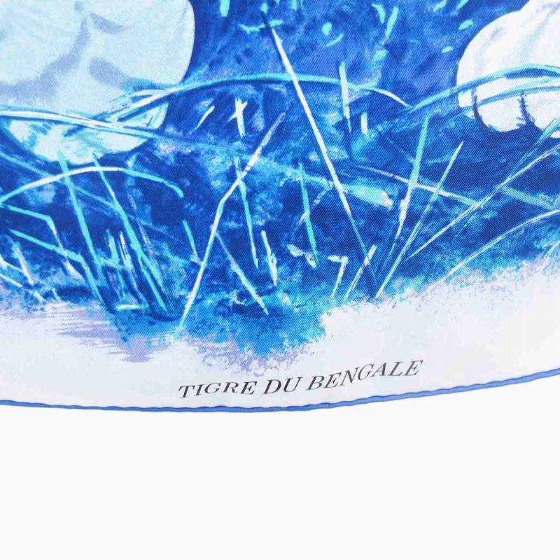 未使用品 エルメス HERMES カレ90 TIGRE DU BENGALE ベンガル 虎柄 