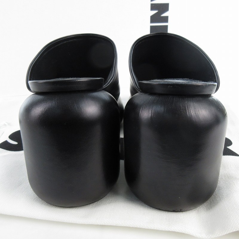 JIL SANDER スムースレザー ボリュームソール ミュール　サボ JIL SANDER スムースレザー ボリュームソール ミュール サボ