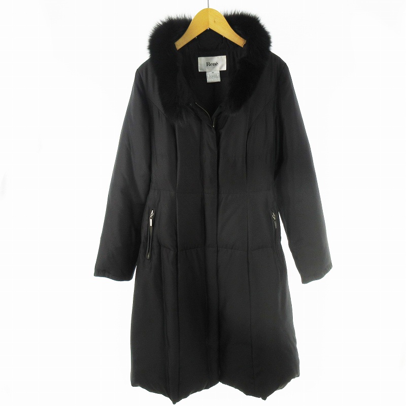 FOXファー ファッション Rene'ルネフォックスファーロングカーディ