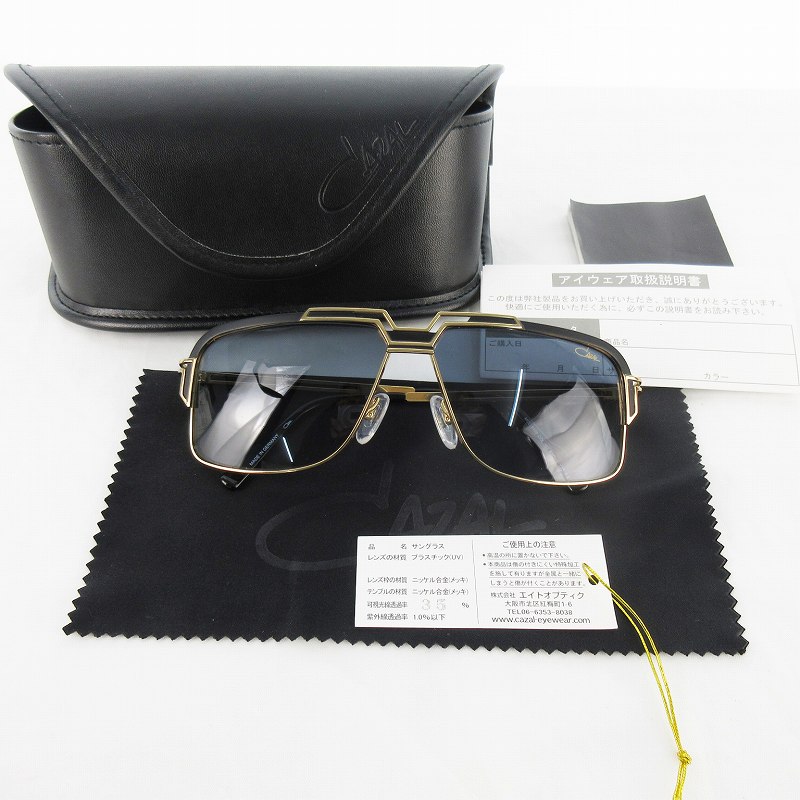 未使用品 カザール CAZAL サングラス MOD.9103 001 61口12 140 