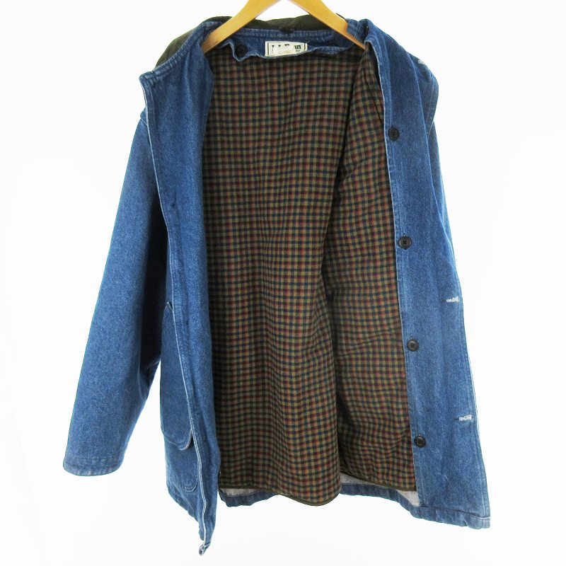 80'S LL Bean 裏地ウールライナー付き デニム ハンティングジャケット エルエルビーン L.L.BEAN 80'S 90'S カバーオール ハンティング