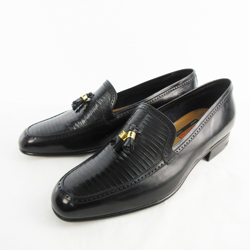 【極美品】a.testoni テストーニ　ビットローファー　スリッポン　黒 8 a.testoni イタリア製 ローファー スリッポン ドレスシューズ