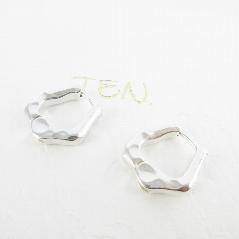TEN. テン シマーピアス SV シルバー ペア フープ リング セット 