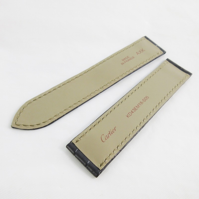 未使用品 カルティエ Cartier 腕時計 純正 レザーベルト バンド マット