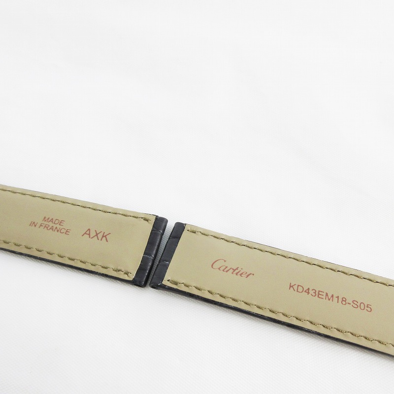 未使用品 カルティエ Cartier 腕時計 純正 レザーベルト バンド マット
