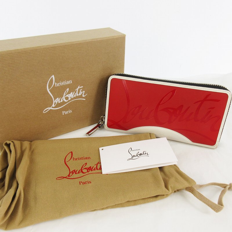 CHRISTIAN LOUBOUTIN ロングウォレット 長財布 ホワイト クリスチャンルブタン Christian louboutin 長財布 ロング
