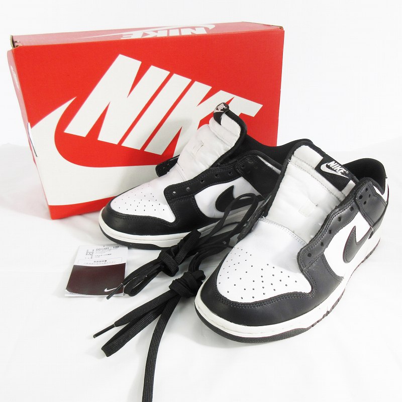 ナイキ NIKE US9 27cm DD1391-100 DUNK LOW RETRO PANDA