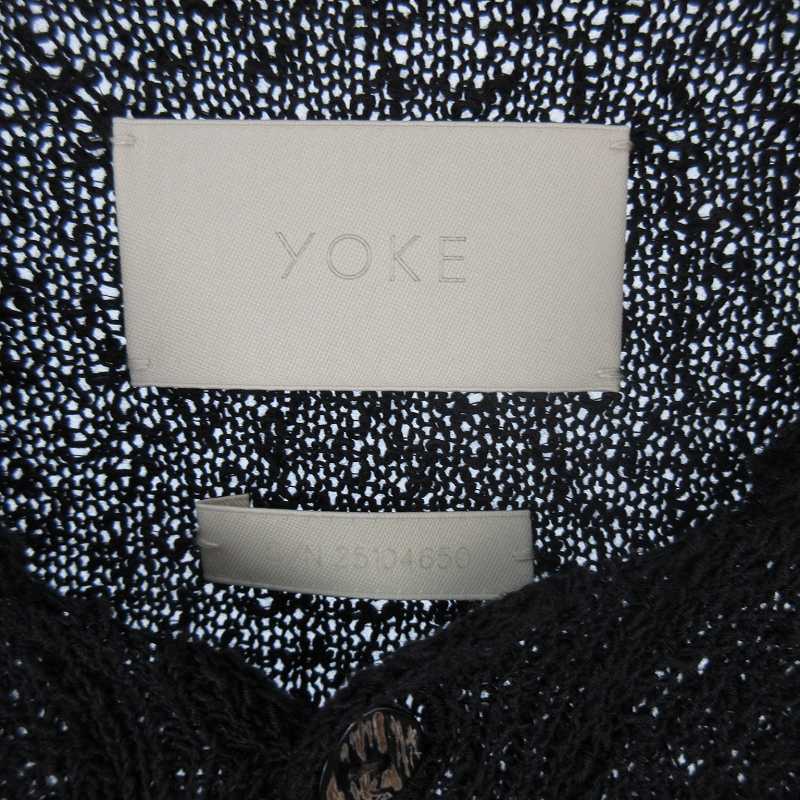 YOKE ヨーク 25SS コットン シアー ニット オープンカラーシャツ 半袖 