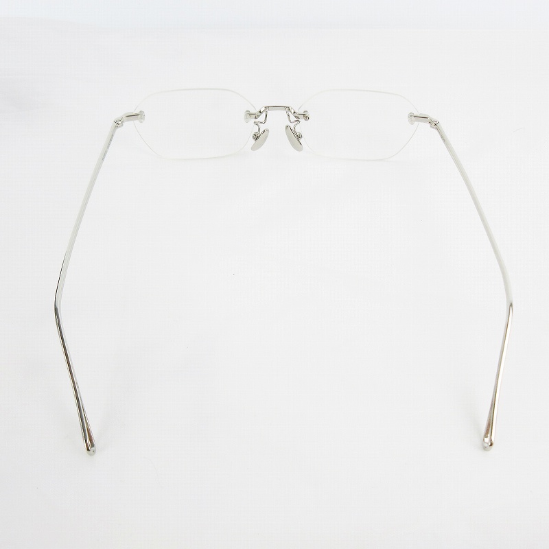 ADSR リムレスメガネ VATH シルバーフレーム クリアレンズ