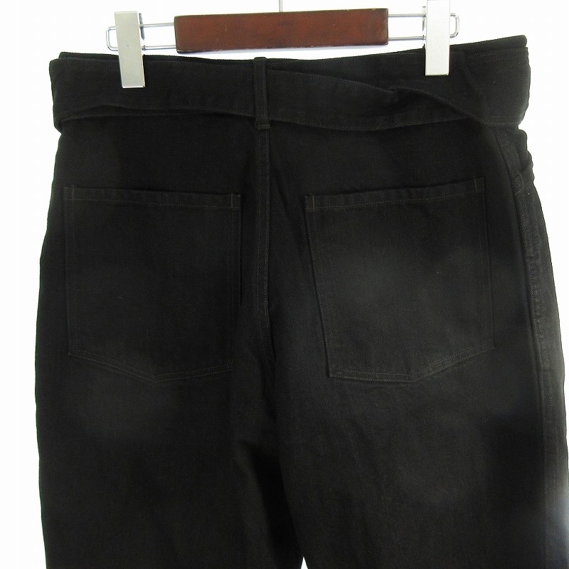 コモリ COMOLI 25AW Belted Pants ベルテッド デニムパンツ ジーンズ