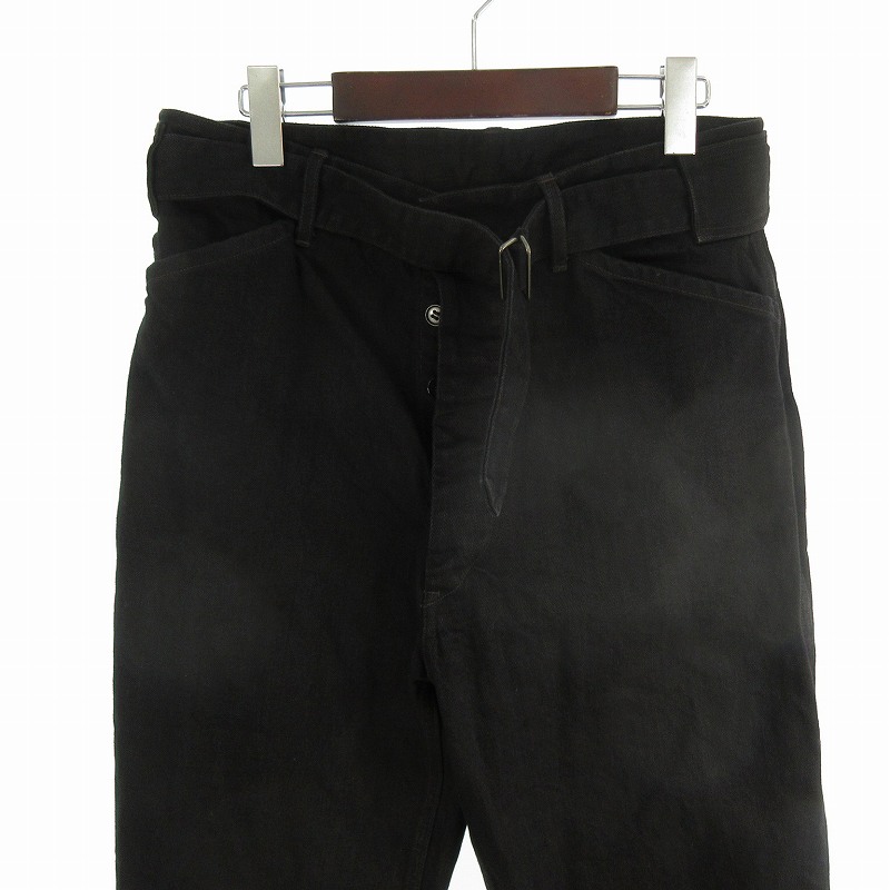 コモリ COMOLI 25AW Belted Pants ベルテッド デニムパンツ ジーンズ 