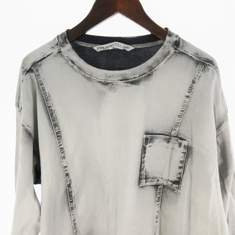 ジョンローレンスサリバン 長袖カットソー ブリーチ ジョンローレンスサリバン JOHN LAWRENCE SULLIVAN Bleached jersey ls