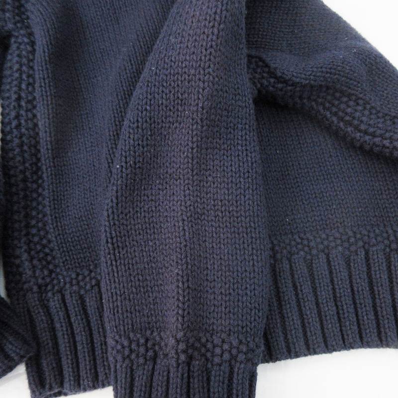 ラルフローレン RALPH LAUREN カーディガン ケーブルニット 長袖 紺