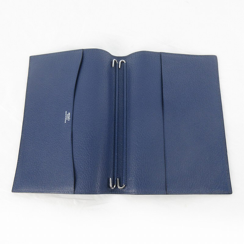 エルメス HERMES アジェンダ グローブトロッター シェーブル シルバー 