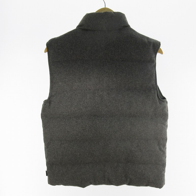 モンクレール MONCLER 青タグ ダウンベスト ウール チャコールグレー 0