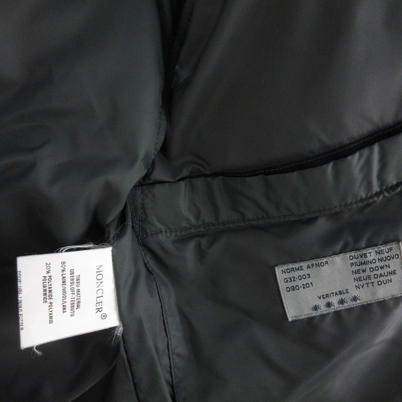 MONCLER モンクレール 茶タグ ウール ダウンベスト 0 グレー MONCLER モンクレール 茶タグ ウール ダウンベスト 0 グレー
